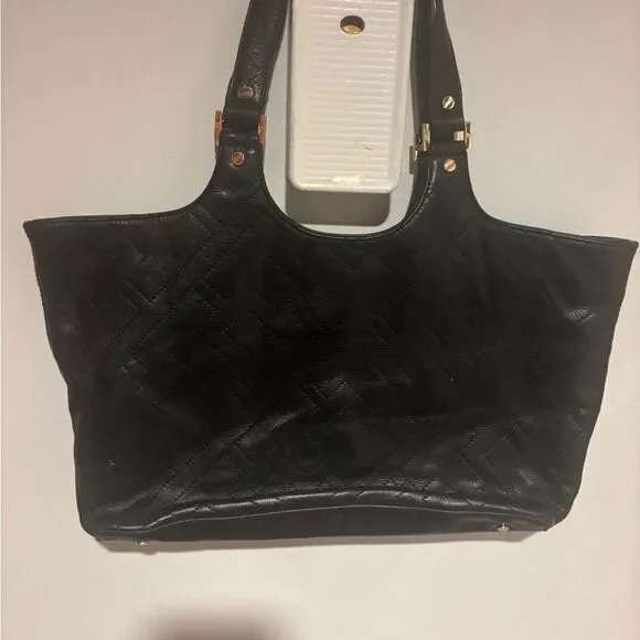 Tory Burch Bombe Leather Tote logo purse designer handbag t design accessory bag